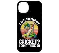 La vida sin cricket I Don't Think So Cricket Player Retro Carcasa para iPhone 14 Plus
