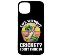 La vida sin cricket I Don't Think So Cricket Player Retro Carcasa para iPhone 15 Plus