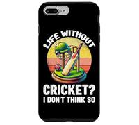 La vida sin cricket I Don't Think So Cricket Player Retro Carcasa para iPhone 7 Plus/8 Plus