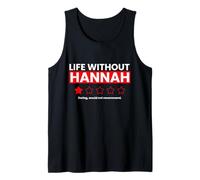 La Vida sin Hannah Aburrido no recomendaría una revisión Divertida Camiseta sin Mangas