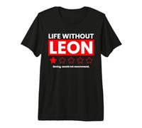 La Vida sin Leon Aburrido no recomendaría una revisión Divertida Camiseta Premium