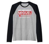 La Vida sin Miguel Boring no recomendaría una revisión Divertida Camiseta Manga Raglan