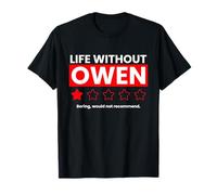 La Vida sin Owen Aburrido no recomendaría Decir Divertido Camiseta