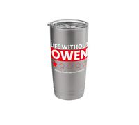 La vida sin Owen aburrido no recomendaría decir divertido Vaso térmico de acero inoxidable de doble pared