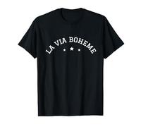 La Vie Boheme La Vida Bohemia Frase Francesa Artista Teatro Camiseta gráfica económica