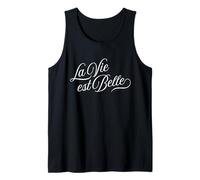 La Vie est Belle La alegría de vivir francesa Camiseta sin Mangas