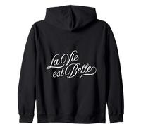 La Vie est Belle La alegría de vivir francesa Sudadera con Capucha