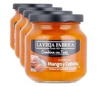 La Vieja Fábrica | Surtido salsa COMBINA CON TODO | Chutney de Mango y Cebolla | 280 g (Paquete de 4)