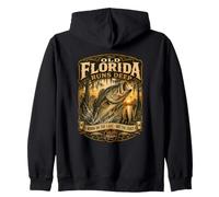 La Vieja Florida Corre un Lago de Pesca Profundo de Boca Grande Sudadera con Capucha
