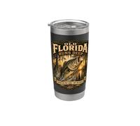 La vieja Florida corre un lago de pesca profundo de boca grande Vaso térmico de acero inoxidable de doble pared