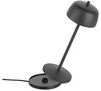 LA VILLE LUMIÈRE THETA Lámpara de Mesita Noche Inalámbrica Recargable - Luz LED Regulable para Escritorio et Salon - Uso Interno y Externo IP65, 2700-4000K, 9-24h (Negro)
