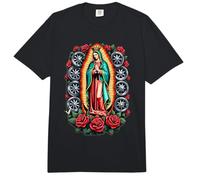La Virgen De Guadalupe Cultura Mexicana Low Rider Comfort Colors Adult Heavyweight T-Shirt
