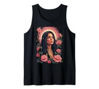 La Virgen De Guadalupe Entre Rosas Fe Latina Camiseta sin Mangas