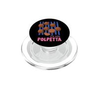 La Vita Polpetta Meatball Life Retro Vintage Comida Italiana PopSockets PopGrip para MagSafe