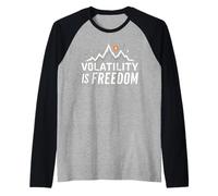La volatilidad es libertad - Bitcoin Trading BTC Bitcoin Diciendo Camiseta Manga Raglan