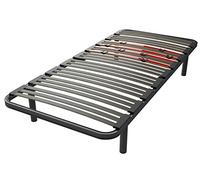LA WEB DEL COLCHON Somier con Patas Multiláminas Regulador 70 x 180 x 5 cm - Base de Cama Adaptable con Reguladores de Firmeza, 4 Patas Incluidas
