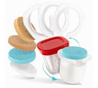 La yourte aux desserts® | 12 adaptadores para compatibilizar Sus tarros de Yogur de Cristal con la yogurtera SEB MULTIDELICES + 18 Tapas herméticas | Fieltro Gratuito