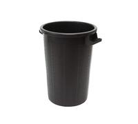 La zappa Cubo de basura de PVC sin tapa (75 l - Ø 44 x h 63 cm, negro)