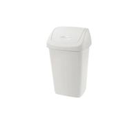 La zappa Cubo de basura Grace con tapa basculante (25 l - 32,5 x 25,5 x 52 cm, color crema