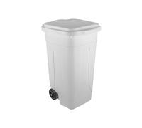 La zappa Cubo de basura ochenta de polipropileno con capacidad de 80 litros (cuerpo blanco)