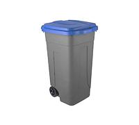 La zappa Cubo de basura ochenta de polipropileno con capacidad de 80 litros (tapa azul)