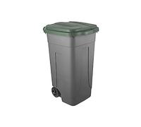 La zappa Cubo de basura ochenta de polipropileno con capacidad de 80 litros (tapa verde)