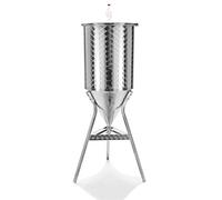 La zappa Fermentador inoxidable profesional para cerveza artesanal, tronco cónico 60° con tapón a presión (215 l)