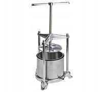 La zappa Prensa prensadora de acero inoxidable y aluminio, apta como prensa para licor, frutas y aceitunas (5 litros)