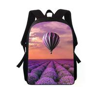 LA1337 Mochila infantil con estampado 3D de Ho Tair Balloon Sky de 16 pulgadas, ideal para escuelas