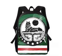 LA1816 Mochila infantil con la bandera de la República de Chechenia, 40 cm, impresión 3D, para niños