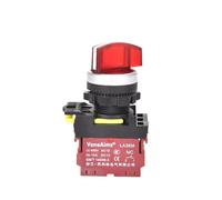 LA36M Con botón de desconexión LED Botón de inicio Botón de parada Accesorios Botón pulsador Interruptor giratorio 2 o 3 posiciones 12 V 24 V 220 V(RED-LATCHING,2NO_2 POSITION-LONG_12-24V)