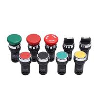 LA38-11 Interruptor de botón 10A 380V Perilla Parada de emergencia 1NO1NC(Reset White)