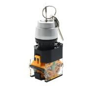 LA38-11Y/2 LA38-20Y/3 Interruptor de botón pulsador con enclavamiento de 22 mm con perilla de bloqueo giratorio de 2, 3 posiciones, 1NO1NC 2NO(1NO1NC)