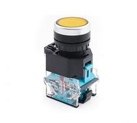 LA3811BN Interruptor de botón 1PCS Diseño de perilla de 2 posiciones 10A 440V para un funcionamiento confiable (amarillo)