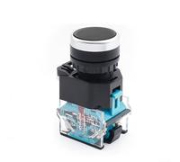 LA3811BN Interruptor de botón 1PCS Diseño de perilla de 2 posiciones 10A 440V para un funcionamiento confiable (negro)