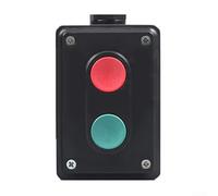 LA4 Caja de interruptores de botón, interruptor de control industrial de 2 posiciones o 3 posiciones, IP65 a prueba de polvo y resistente al agua, 1 millón de ciclos de durabilidad, para máquinas