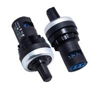 LA42DWQ-22 1K 2K 5K 10K 20K 50K 100k 200k 500K 22mm de diámetro potenciómetro giratorio interruptor de resistencia for arduino(2K Ohm)