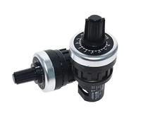 LA42DWQ-22 1K 2K 5K 10K 20k 50k 500k 22mm de diámetro potenciómetro giratorio convertidor regulador inversor interruptor de resistencia(100K Ohm)