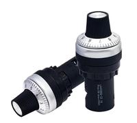 LA42DWQ-22-Pro 1K 2K 5K 10K 20K 50K 100k 200k 500K 22mm de diámetro potenciómetro giratorio interruptor de resistencia for arduino(20K Ohm)