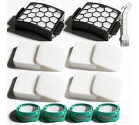 LA802 LA702 - Filtro para aspiradora vertical Shark Lift-Away LA742, LA802, LA702, LA555, LA701, LA700, LA486, 2 filtros HEPA, 4 espuma y fieltro, 4 cartuchos neutralizadores de olores