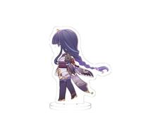 LaaHY Figura Decorativa Estilo videojuegopara Impact Raiden Shogun, 10cm, Soporte acrílico/Soporte con Efecto líquido/Figura 3D