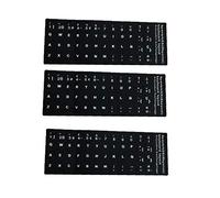 LAANCOO 3Pcs de Cubierta de Teclado de Repuesto Opacas Pegatinas de Teclado en español con Letras Blancas para computadora portátil