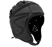 LAANCOO Casco de Rugby Casco Suave y Titular de Rugby, Casco Suave Ajustable, Mujer de Entrenamiento de Rugby de Rugby Casco de Relleno para Adolescentes Junior para Adultos al Aire Libre, Negro