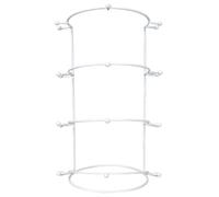 LAANCOO Soporte de joyería, soporte de joyería de corona de metal de 4 niveles - Solicitud de diadema liso y elegante organizador de accesorios para el cabello, perfecto para mujeres y niñas