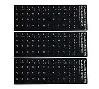 LAANCOO Teclado Pegatinas, Profesional de diseño Francesa, 3pcs