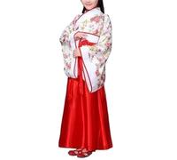 Laaway Tradicional Chino Ancient Clothing Women's Costumes Chinese Girls Traditional Outfit Dress Queen Dress, Floral Red, 11-12Y(140-150cm)