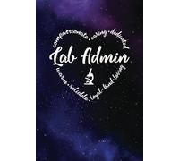 Lab Admin Gift - a Blank Lined Journal with Heart Words, Great for Showing Your Appreciation: Purple and Blue Universe design
