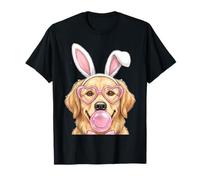 Lab and Golden Retriever Bunny Ears - Camiseta para Perro de Pascua Camiseta