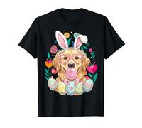 Lab and Golden Retriever Bunny Ears - Camiseta para Perro de Pascua Camiseta