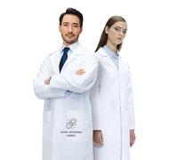 Lab Coat X Bata de Laboratorio, 100% Algodón, Unisex, Ajuste Regular (M)